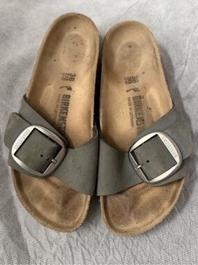 Birkenstock Madrid Big Buckle light blue women’s 7.5 size 38 narrow width